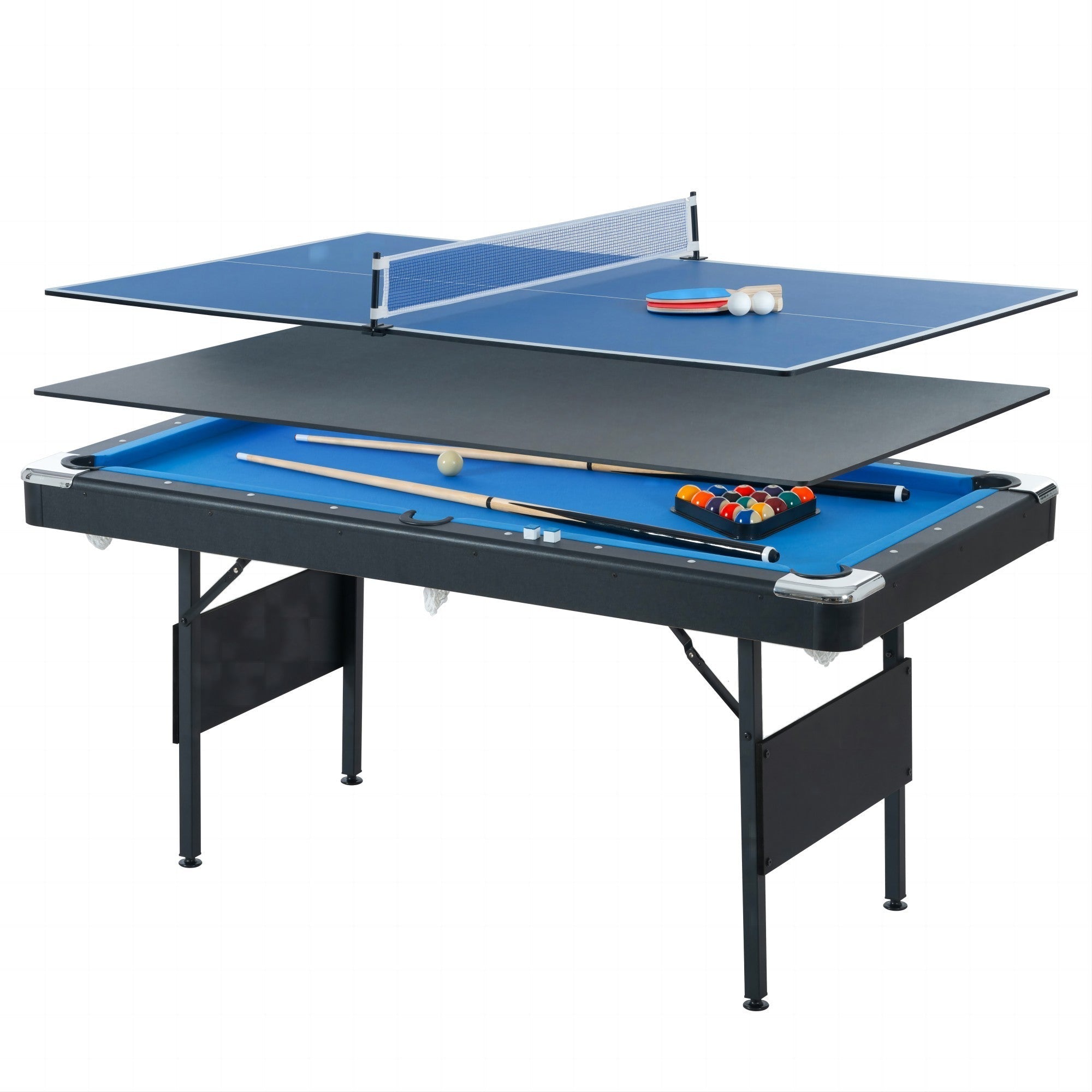 3 in 1 game table - Pool, Tennis and multi game - Tuesday Morning - Outdoor Games