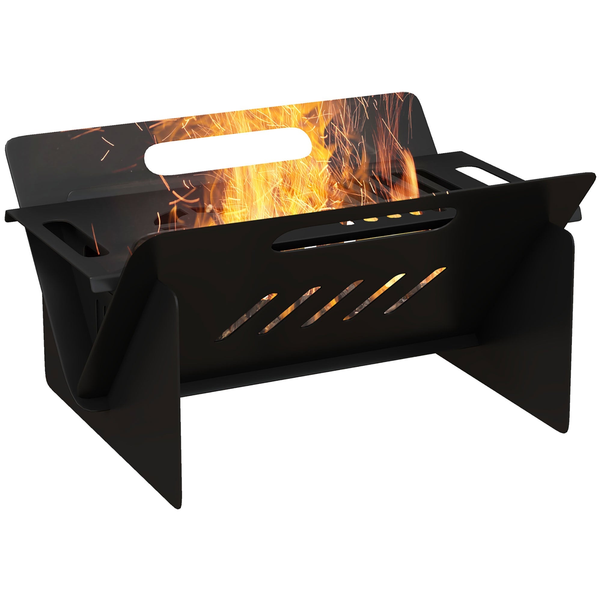 3 - In - 1 Portable Fire Pit, with Carrying Bag Black - Tuesday Morning - Fire Pits