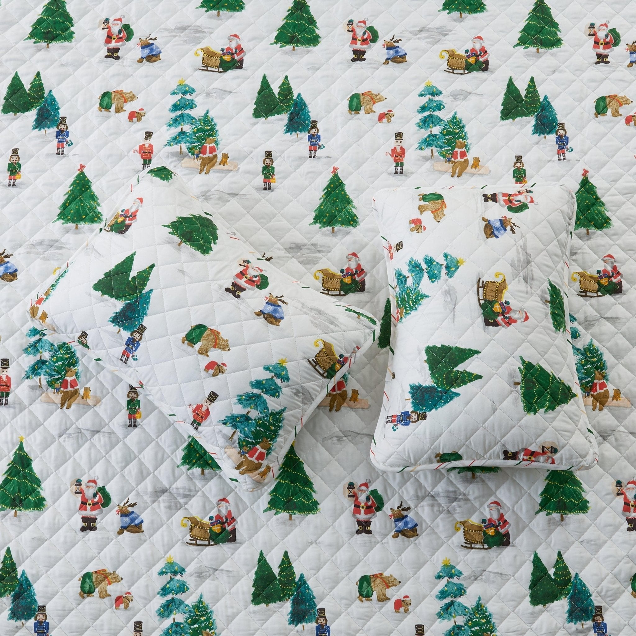 3 Piece Christmas Quilt - Mittens Collection - Tuesday Morning - Comforters & Duvets