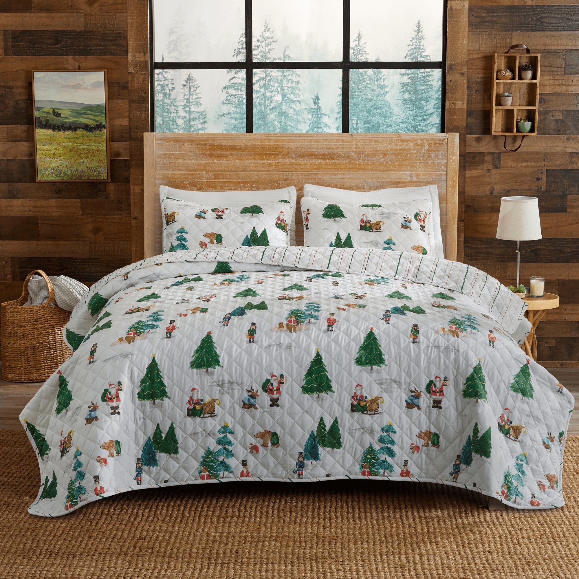 3 Piece Christmas Quilt - Mittens Collection - Tuesday Morning - Comforters & Duvets