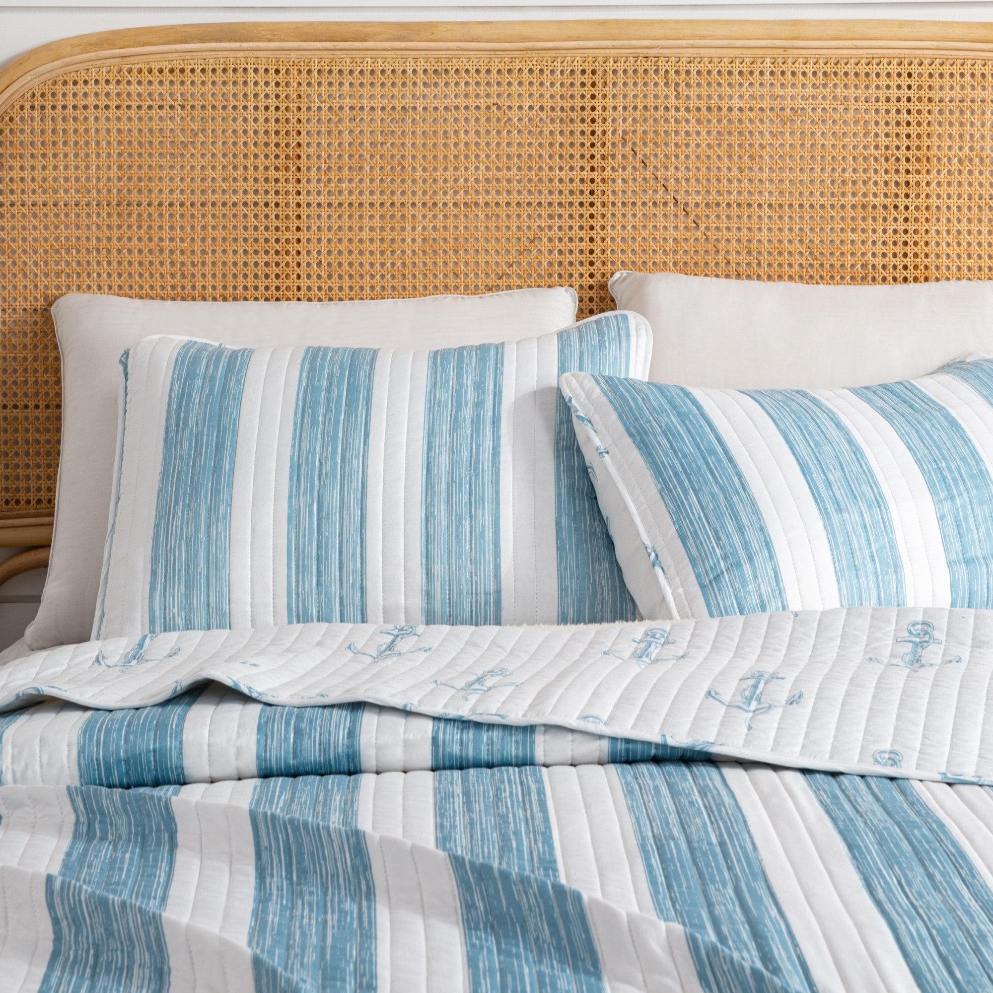 3 - Piece Coastal Quilt - Casco Bay Collection - Tuesday Morning - Comforters & Duvets