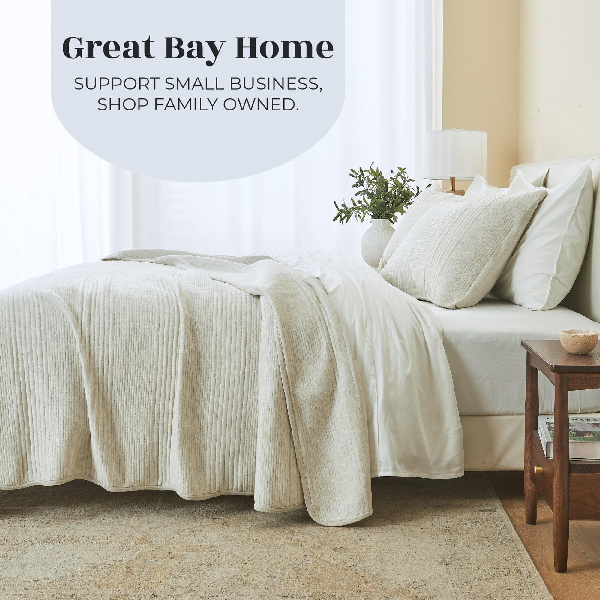 3 Piece Jersey Knit Quilt Set - Natalie Collection (5 Colors Available) - Tuesday Morning - Quilts & Comforters