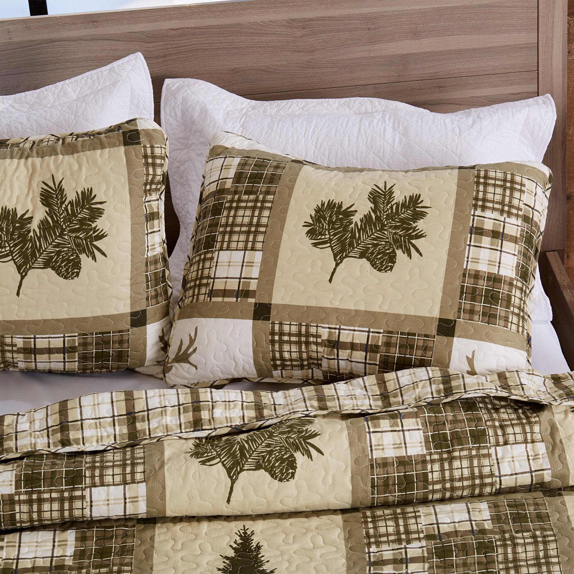 3 - Piece Lodge Quilt - Stonehurst Collection (3 Colors available) - Tuesday Morning - Comforters & Duvets