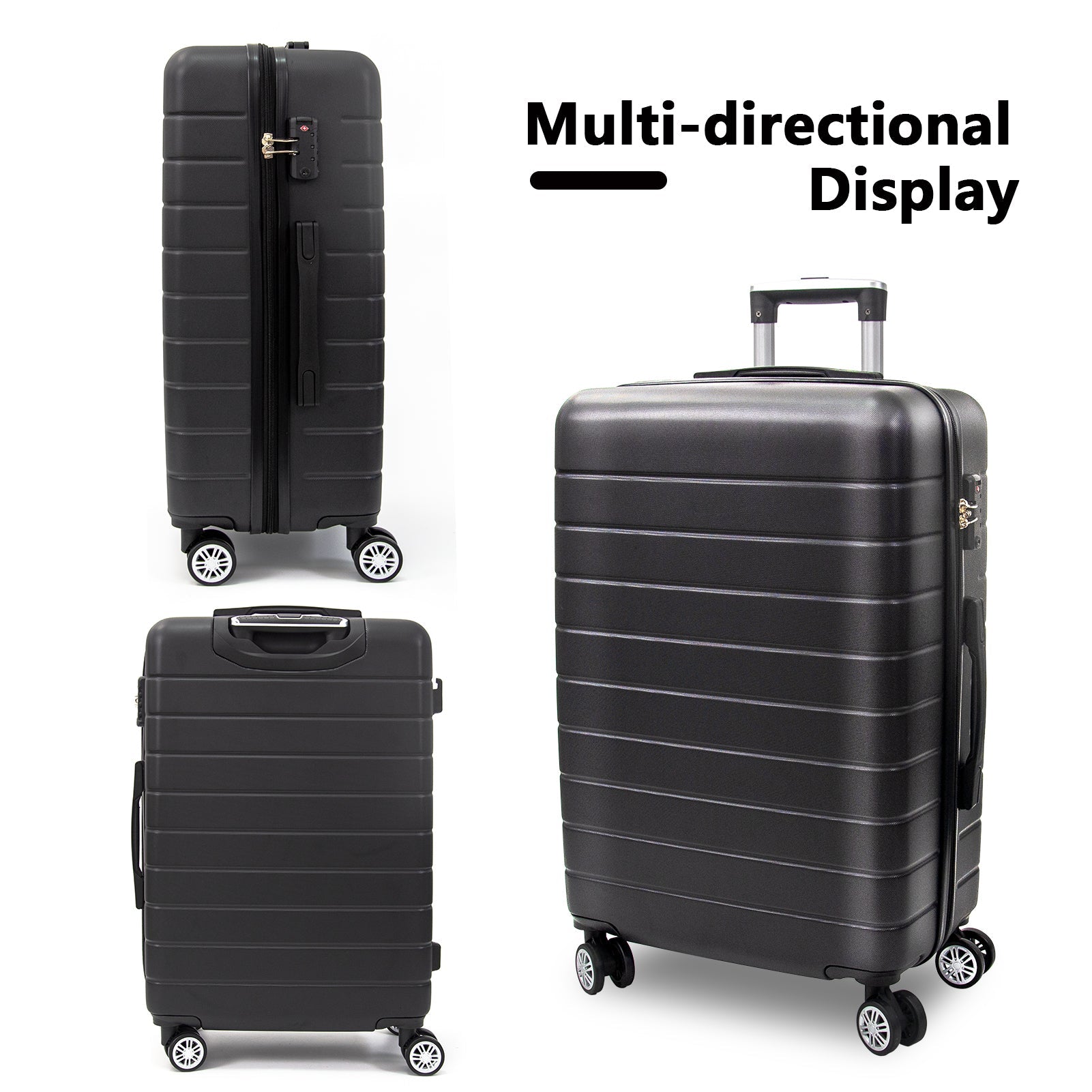 3 - Piece Luggage Set Travel Lightweight Suitcases with Rolling Wheels,TSA lock & ABS Hard Shell ,Carry on Luggages for Business, Trip, (20/24/28) - Tuesday Morning - Luggage Sets