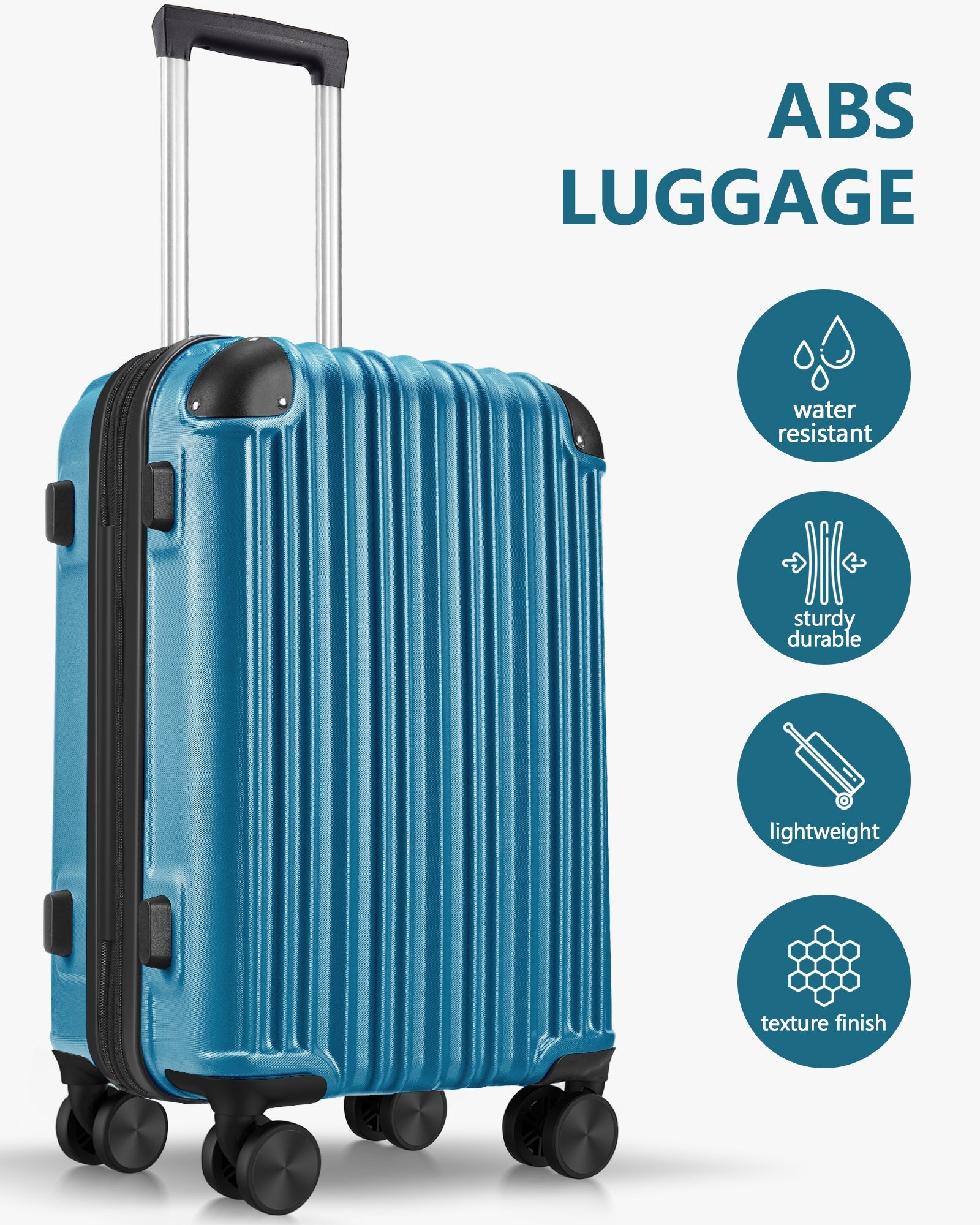 3 - piece Luggage Set with TSA Lock& Double Spinner Wheels, Expandable For Large Storage - Tuesday Morning - Luggage & Bags