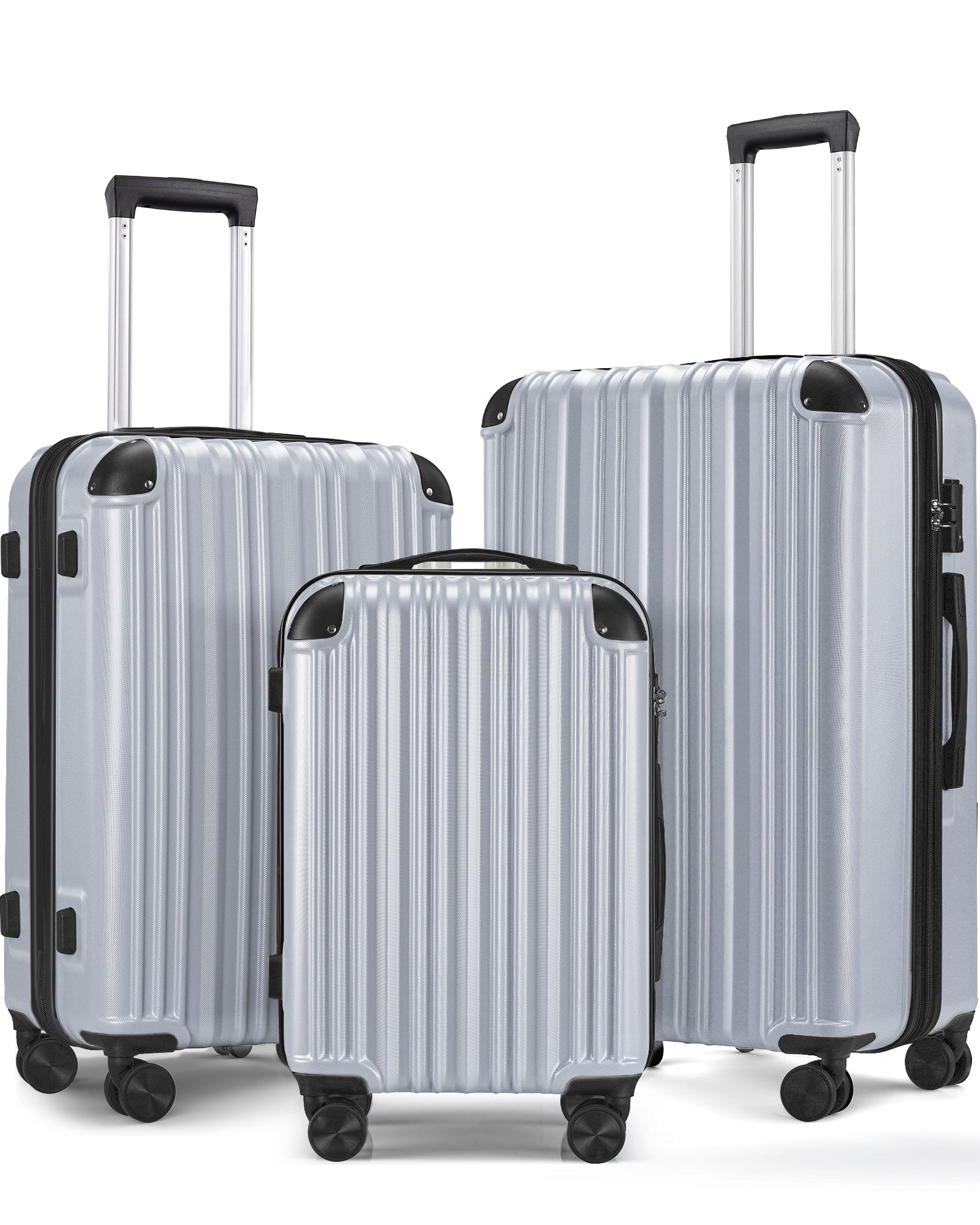 3 - piece Luggage Set with TSA Lock& Double Spinner Wheels, Expandable For Large Storage - Tuesday Morning - Luggage & Bags