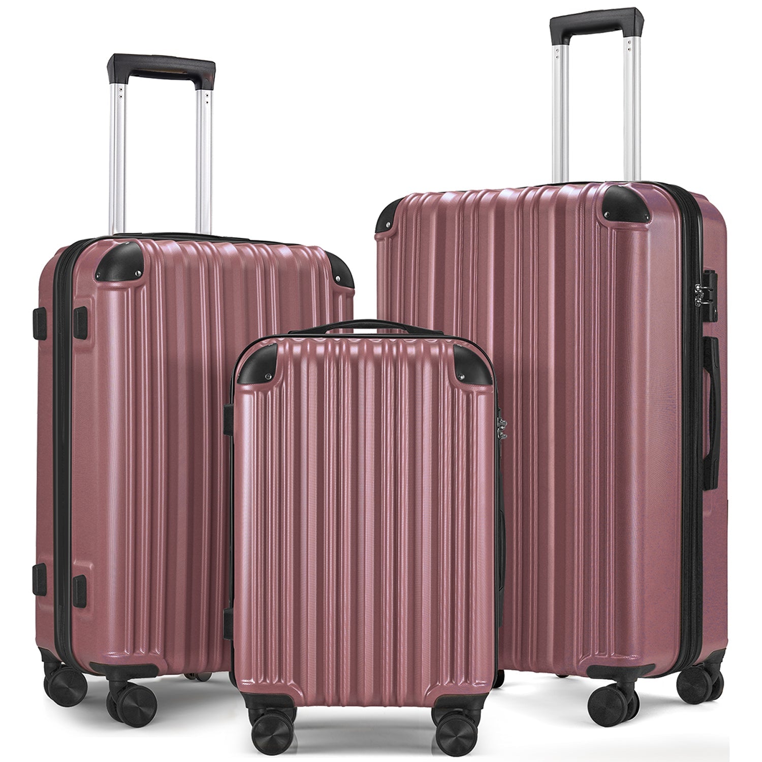 3 - piece Luggage Set with TSA Lock& Double Spinner Wheels, Expandable For Large Storage - Tuesday Morning - Luggage & Bags