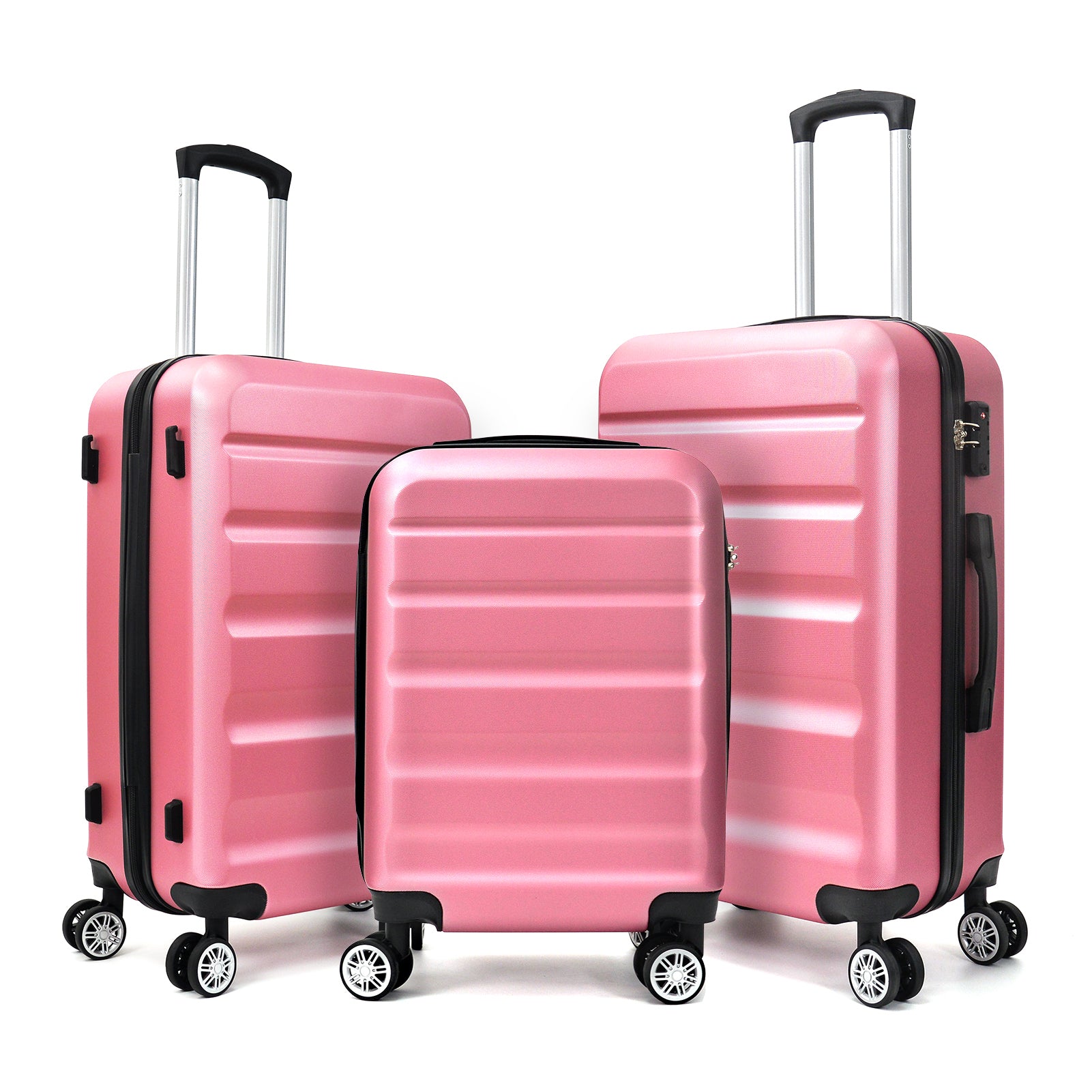 3 - Piece Luggage(20inches,24inches,28inches)Featuring 360°Rotating Wheels and TSA Lock ABS Hard Shell yet Practical Design Suitable for both Men and Women - Tuesday Morning - Luggage Sets