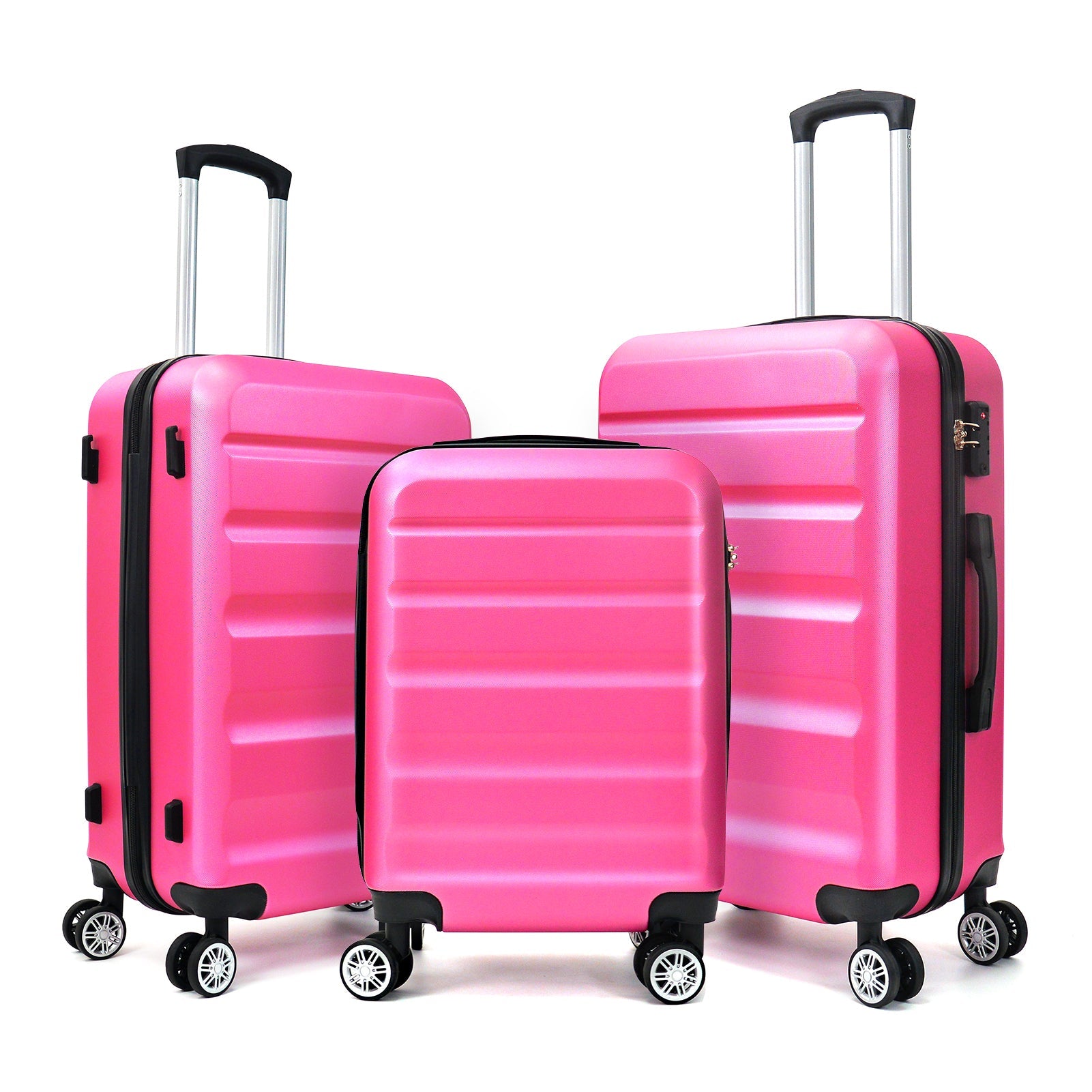 3 - Piece Luggage(20inches,24inches,28inches)Featuring 360°Rotating Wheels and TSA Lock ABS Hard Shell yet Practical Design Suitable for both Men and Women - Tuesday Morning - Luggage Sets