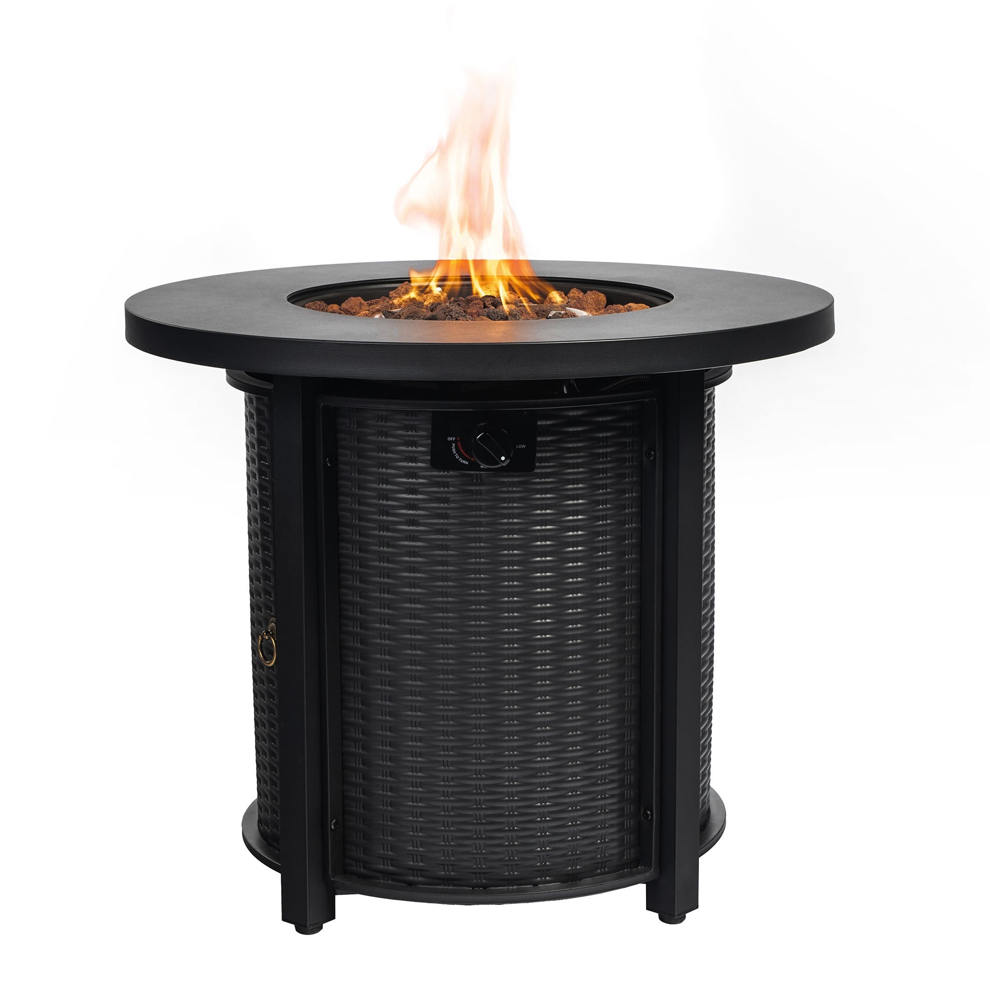 30inch Propane Round Fire Table 40000BTU Propane Fire Pit Table - Tuesday Morning - Fire Pits