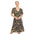 Women's Floral Short Sleeve Knee Length Dress (4 Colors Available)