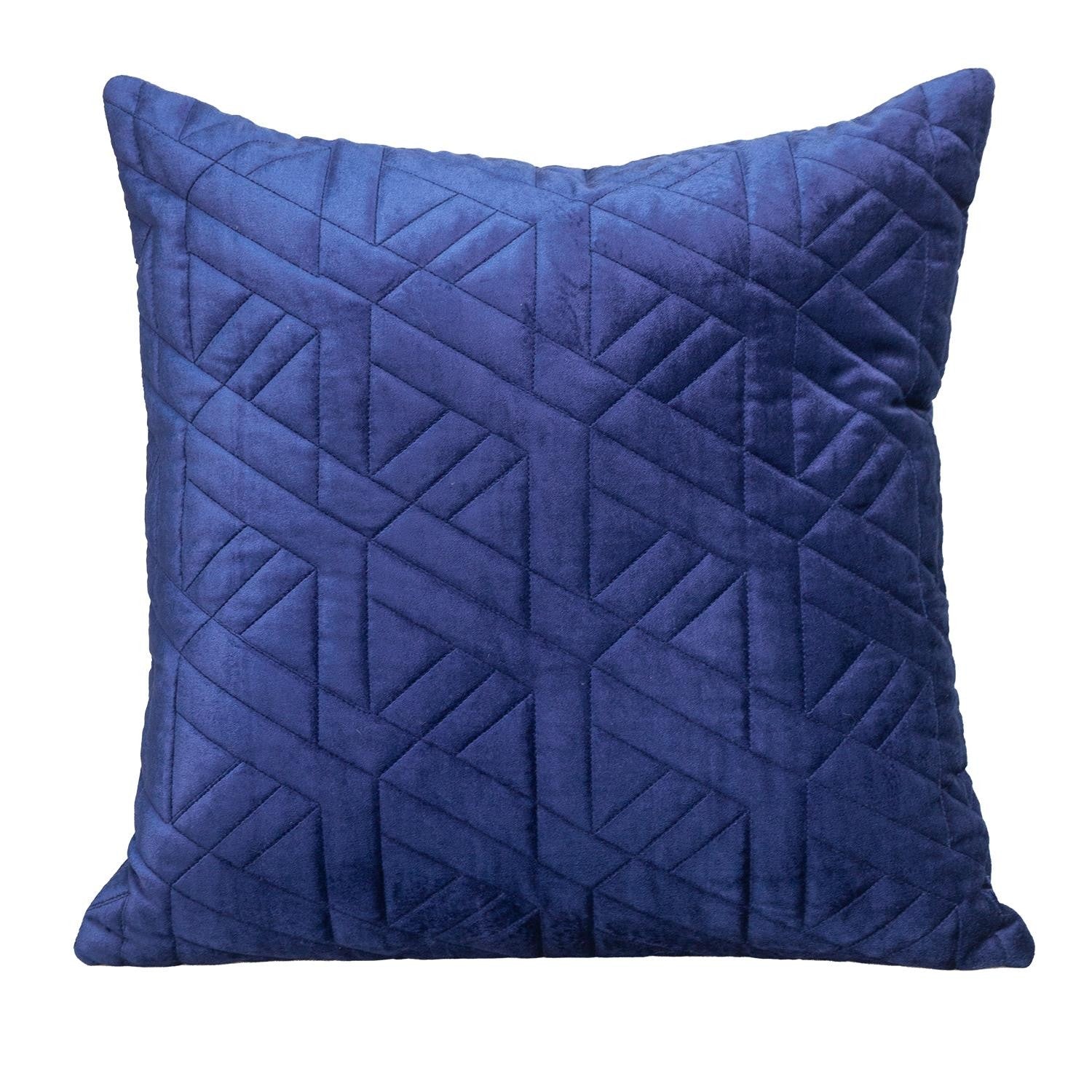 Velvet Quilted Throw Pillow