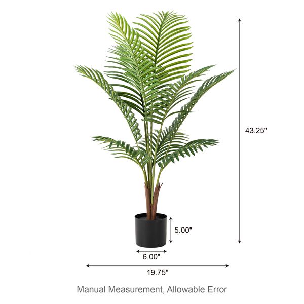 3.5ft. Faux Areca Palm Tree in Pot - Tuesday Morning - Faux Trees