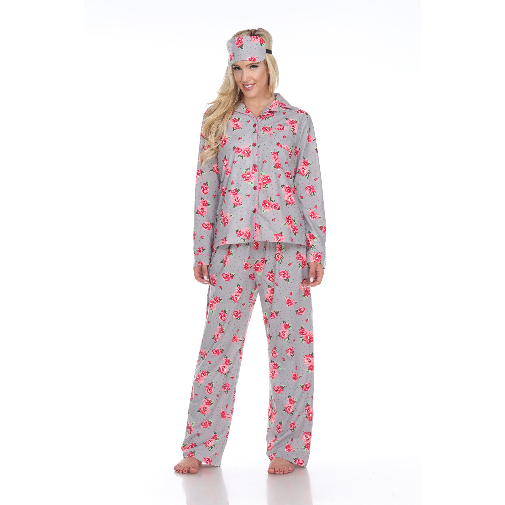 Women's Three Piece Pajama Set