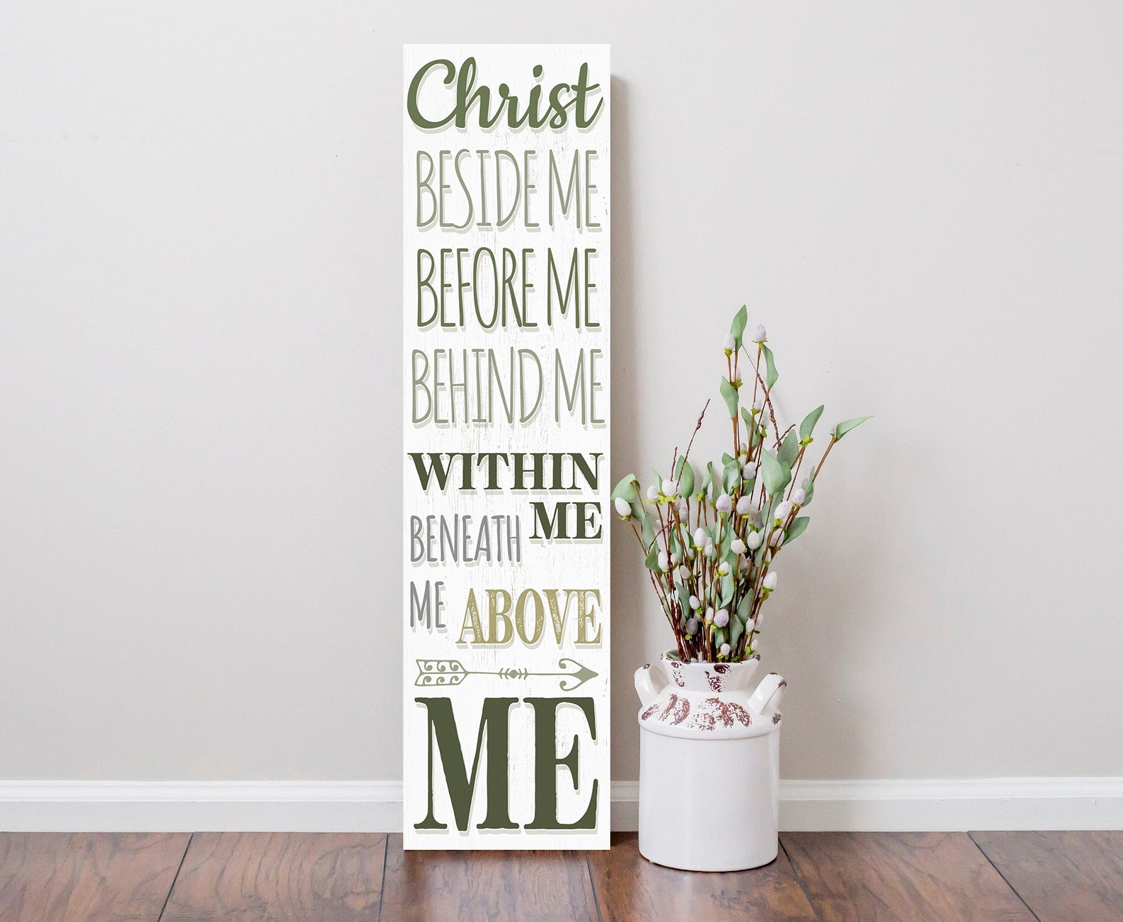 36in Christian Motivational Wooden Porch Sign - Inspirational Front Door Wall Decor for a Positive and Uplifting Atmosphere Fun Door Sign - Tuesday Morning - Wall Signs