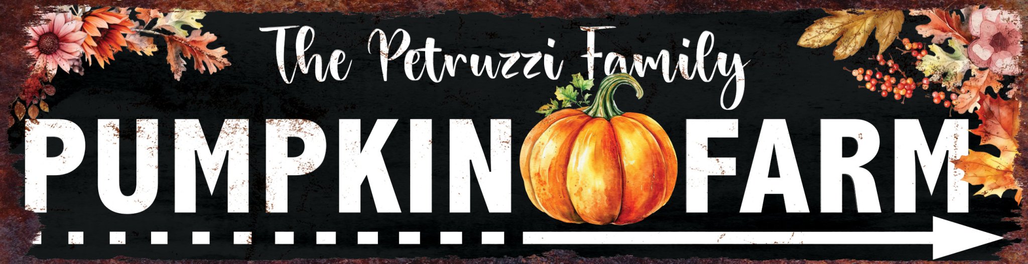 36in Custom Family Name Fall Wall Decor - Autumn Harvest Decor for a Personalized Seasonal Touch - Tuesday Morning - Wall Signs