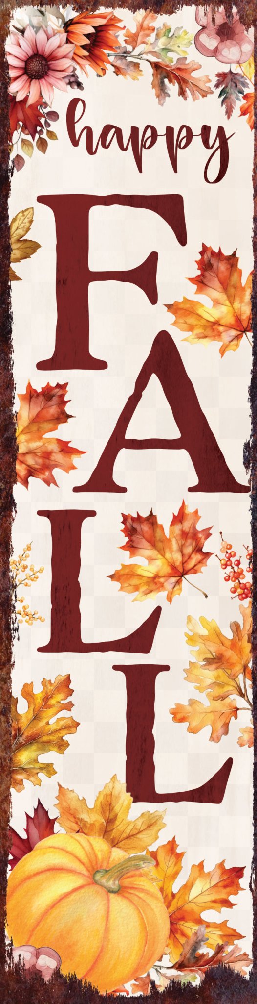 36in Fall Porch Sign - Tuesday Morning - Wall Signs