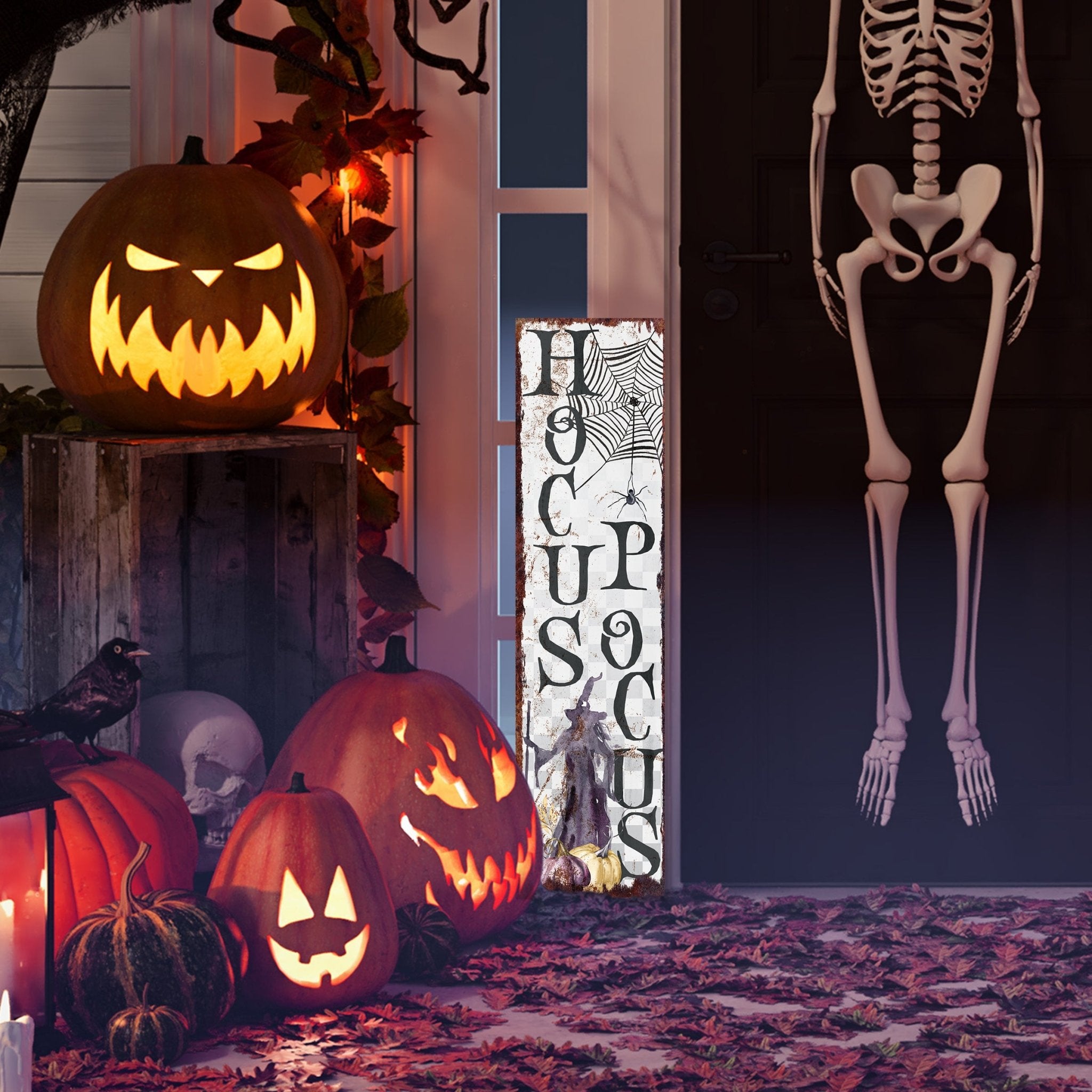 36in Hocus Pocus Halloween Porch Sign - Spooky Front Door & Entryway Decor for a Hauntingly Festive Home - Tuesday Morning - Wall Signs