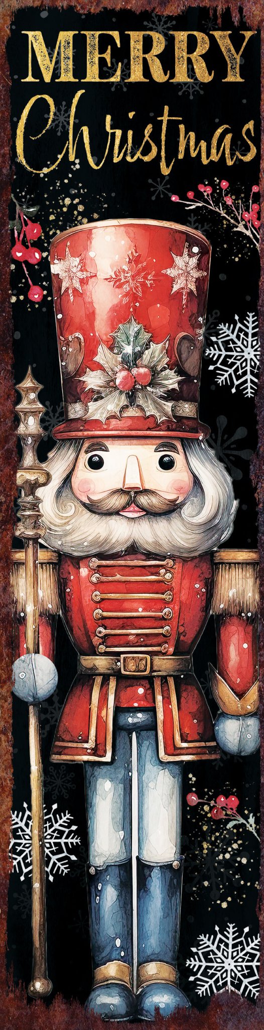 36in Nutcracker Merry Christmas Porch Sign - Tuesday Morning - Wall Signs