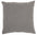 Gray Solid Woven Throw Pillow