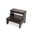 Brown Manufactured Wood Backless Bar Chair