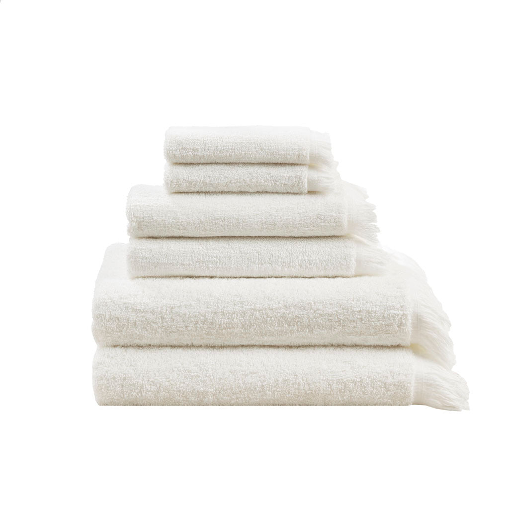 Cotton Dobby Slub 6 Piece Towel Set