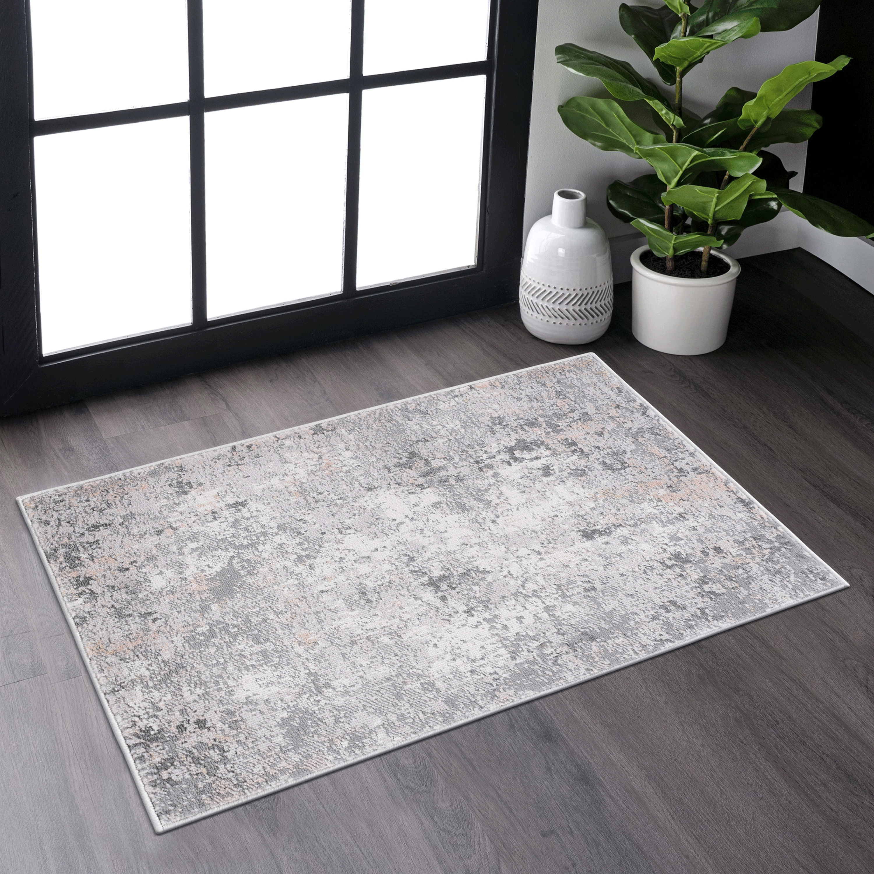 NAAR MARFI Collection Abstract Non-Shedding and Stain Resistant Area Rug