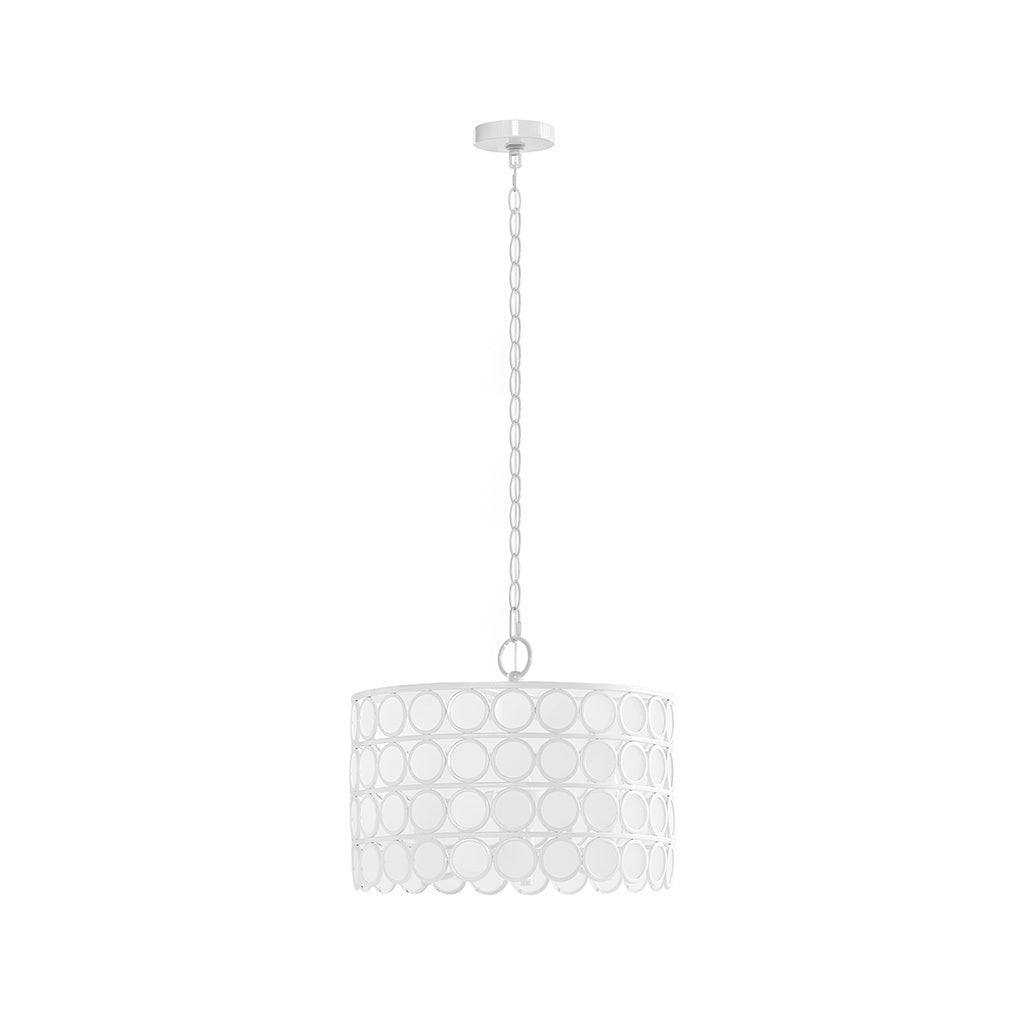 4 - Light Glass Drum Shade Chandelier - Tuesday Morning - Chandeliers