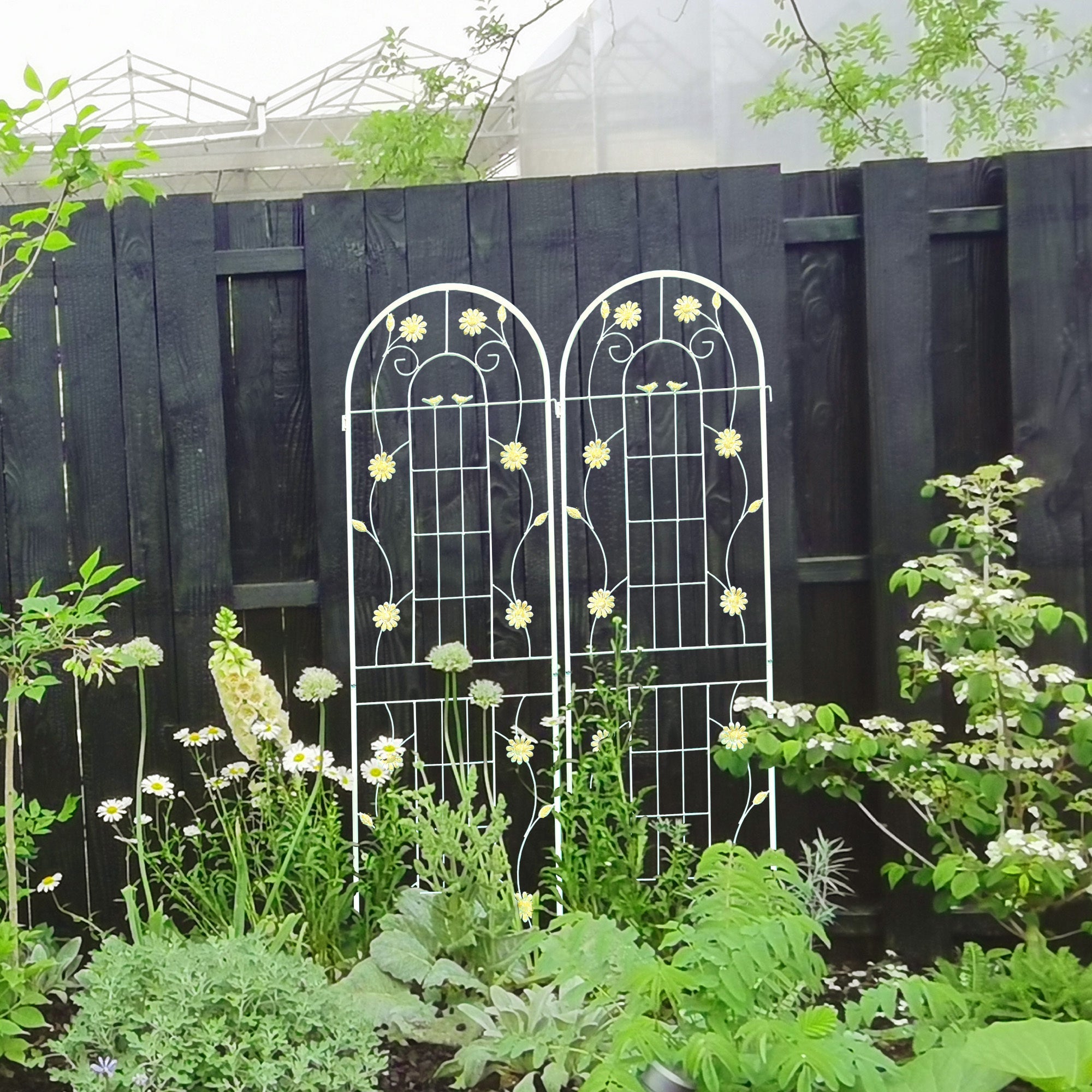 4 Pack Metal Garden Trellis 71 x 19.7 Rustproof Trellis - Tuesday Morning - Pots & Planters