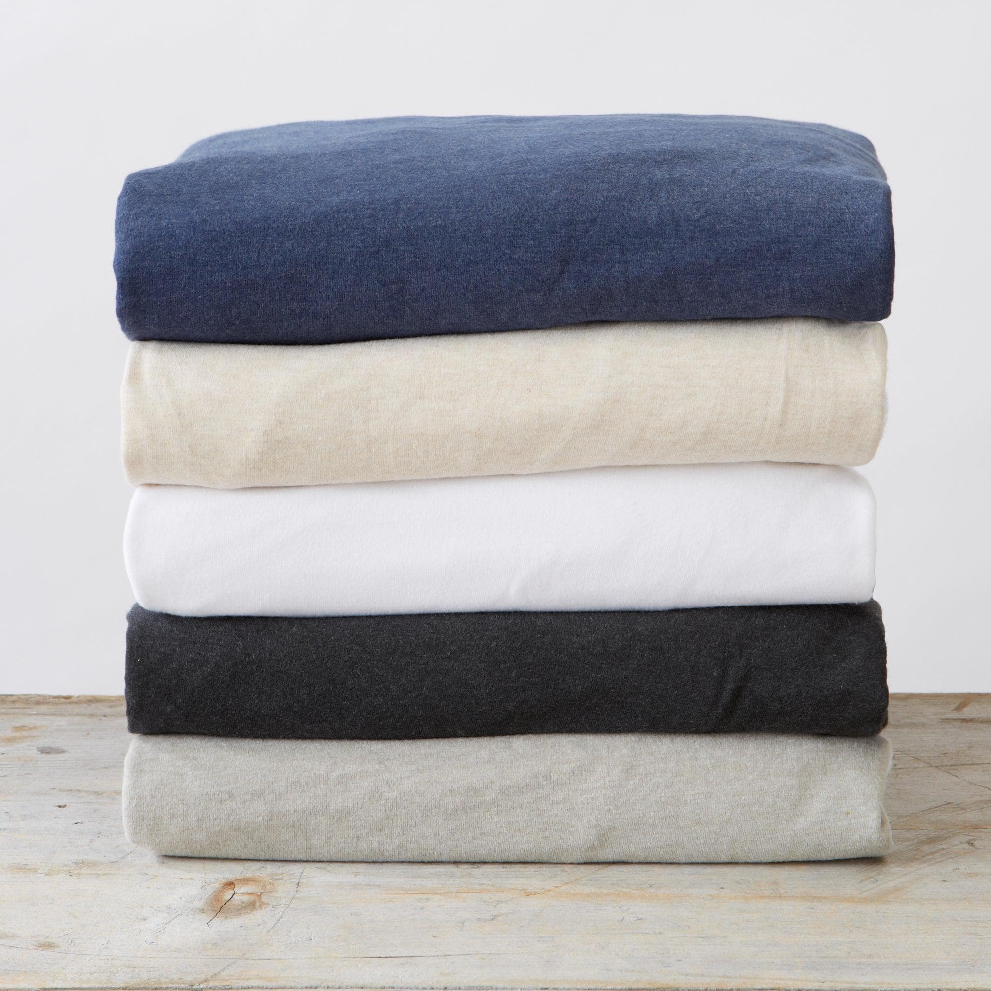 4 - Piece Flannel Jersey Sheet - Cozy Flex Collection (5 Colors Available) - Tuesday Morning - Bed Sheets