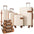 4 Piece Luggage Set Suitcase Set, ABS Hard Shell Lightweight Expandable Travel Luggage with 4 Packing Cubes, TSA Lock