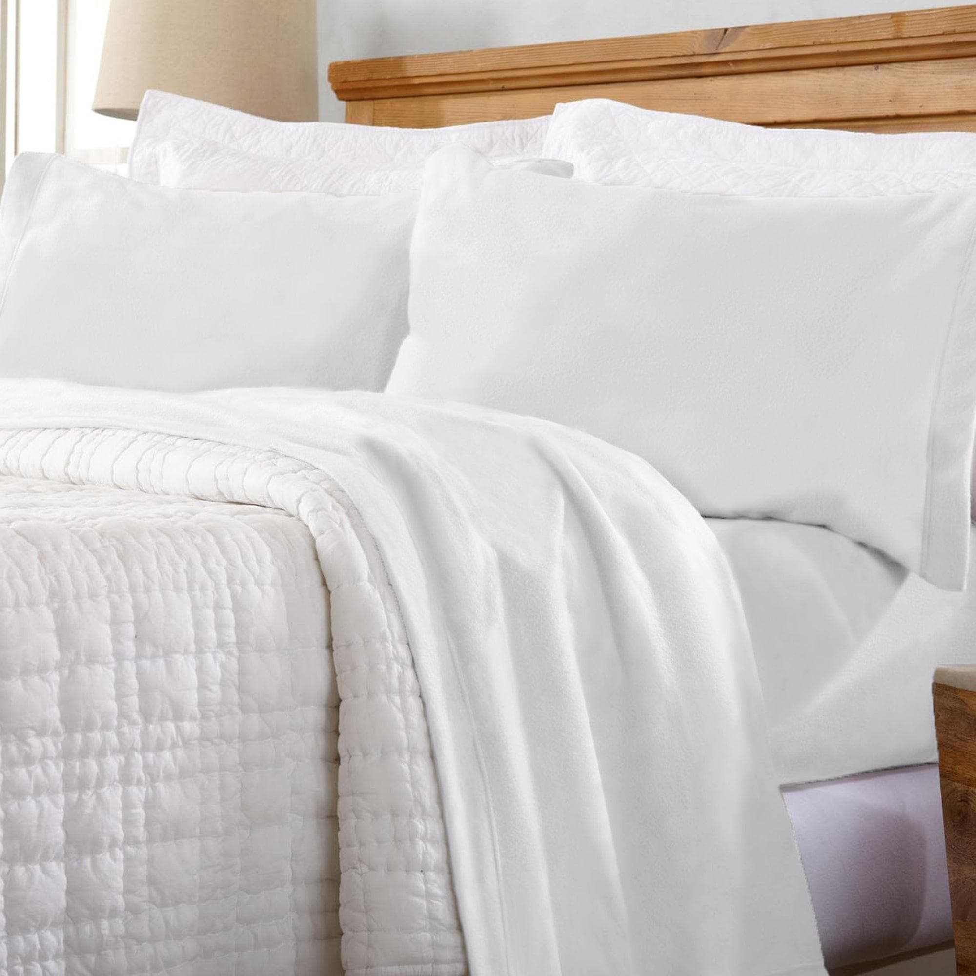 4 - Piece Solid Fleece Sheet - Christina Collection (7 Colors Available) - Tuesday Morning - Bed Sheets