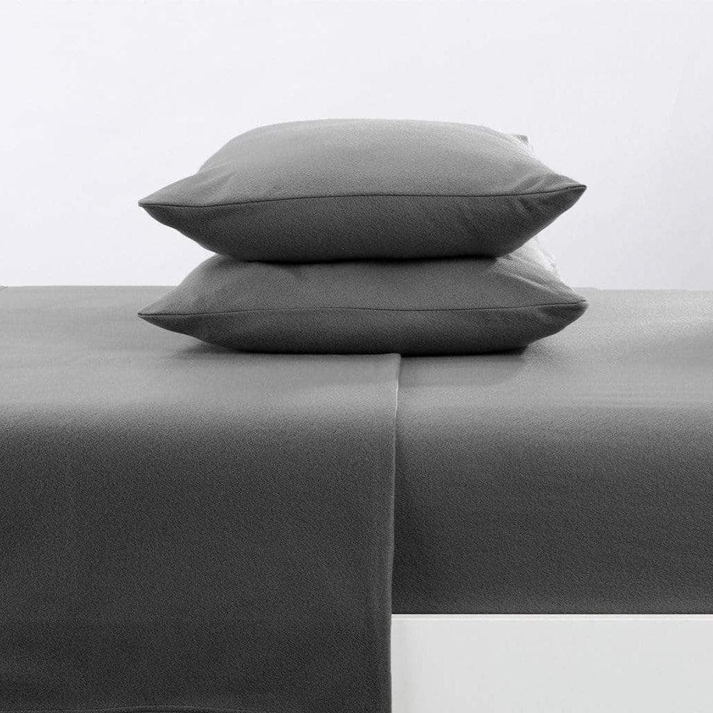 4 - Piece Solid Fleece Sheet - Christina Collection (7 Colors Available) - Tuesday Morning - Bed Sheets