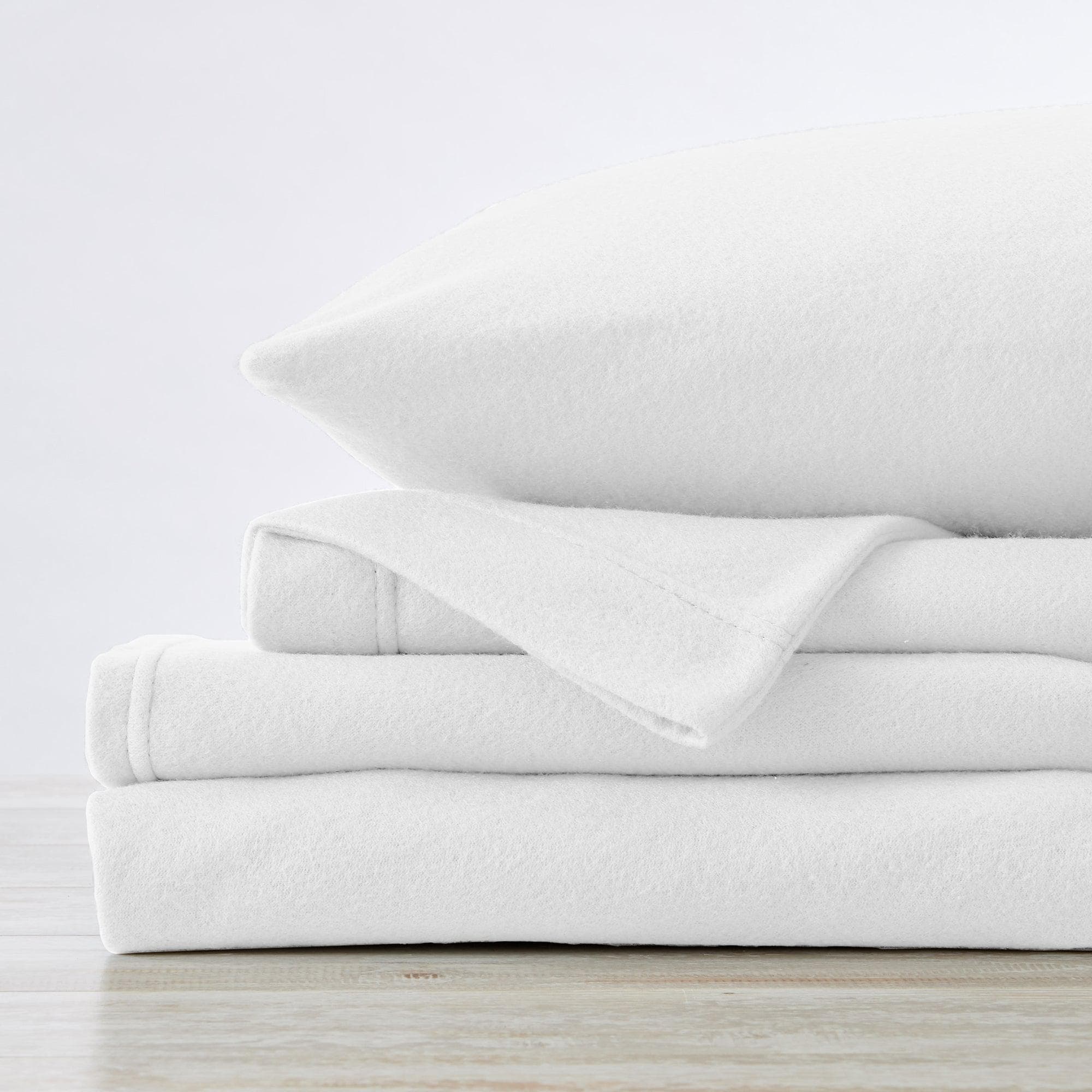 4 - Piece Solid Fleece Sheet - Christina Collection (7 Colors Available) - Tuesday Morning - Bed Sheets