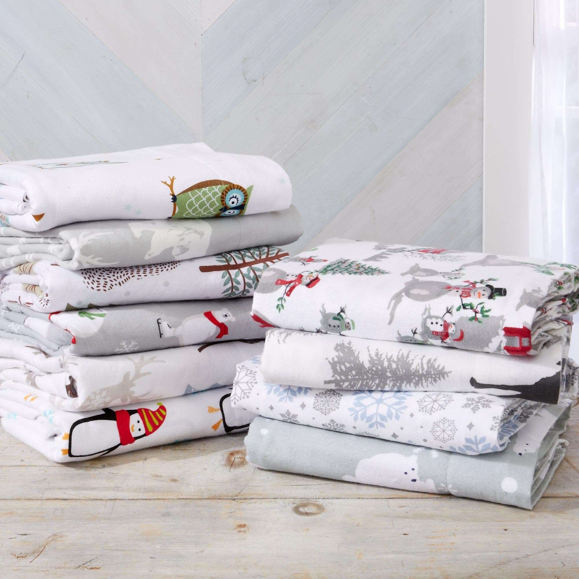 4 - Piece Turkish Cotton Flannel Sheet - Stratton Collection (10 Colors Available) - Tuesday Morning - Bed Sheets