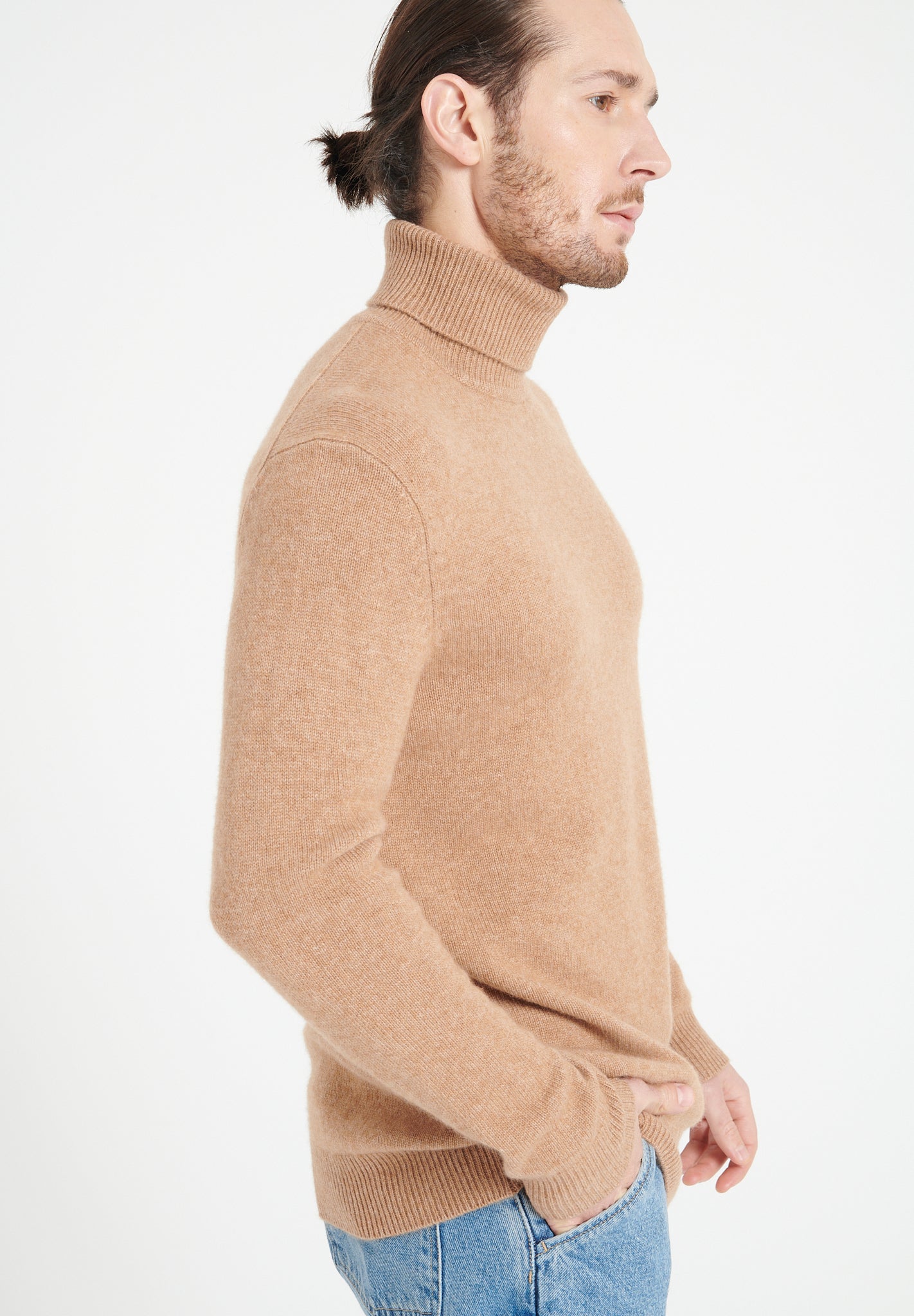 4 - thread cashmere turtleneck sweater camel - Tuesday Morning - Sweaters & Hoodies