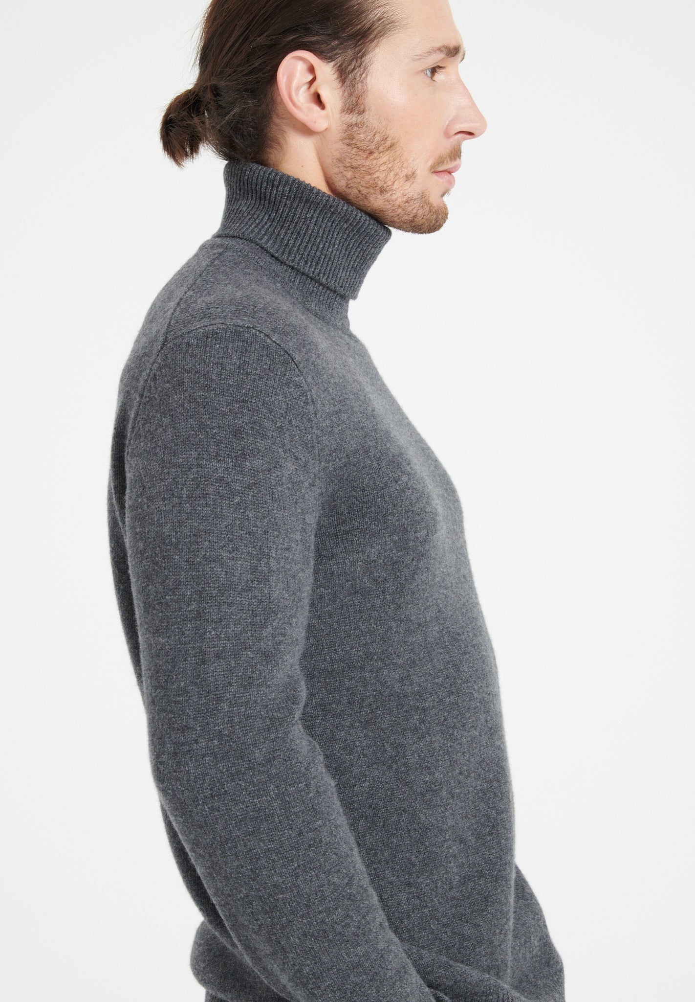 4 - thread cashmere turtleneck sweater charcoal grey - Tuesday Morning - Sweaters & Hoodies