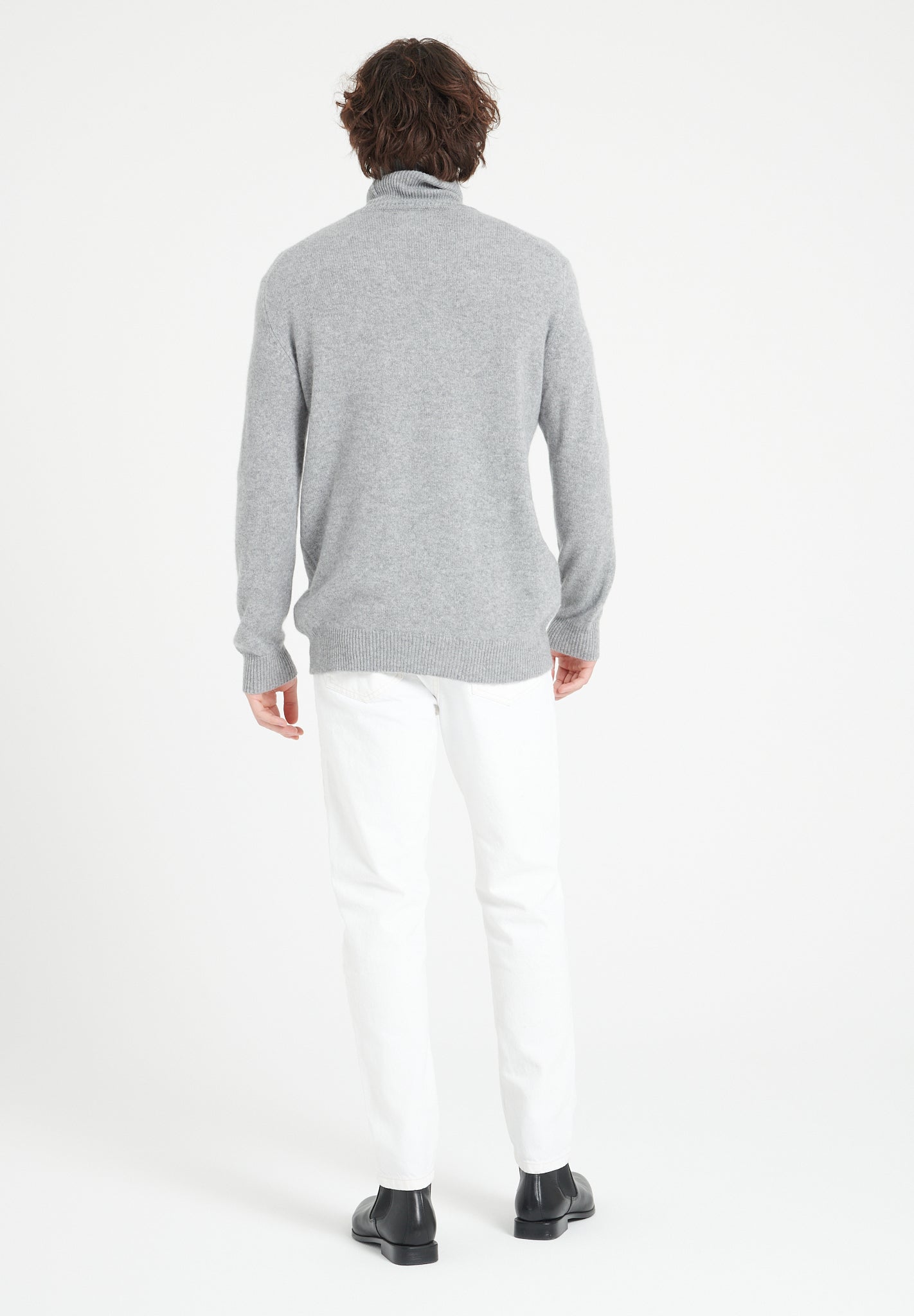 4 - thread cashmere turtleneck sweater light grey - Tuesday Morning - Sweaters & Hoodies