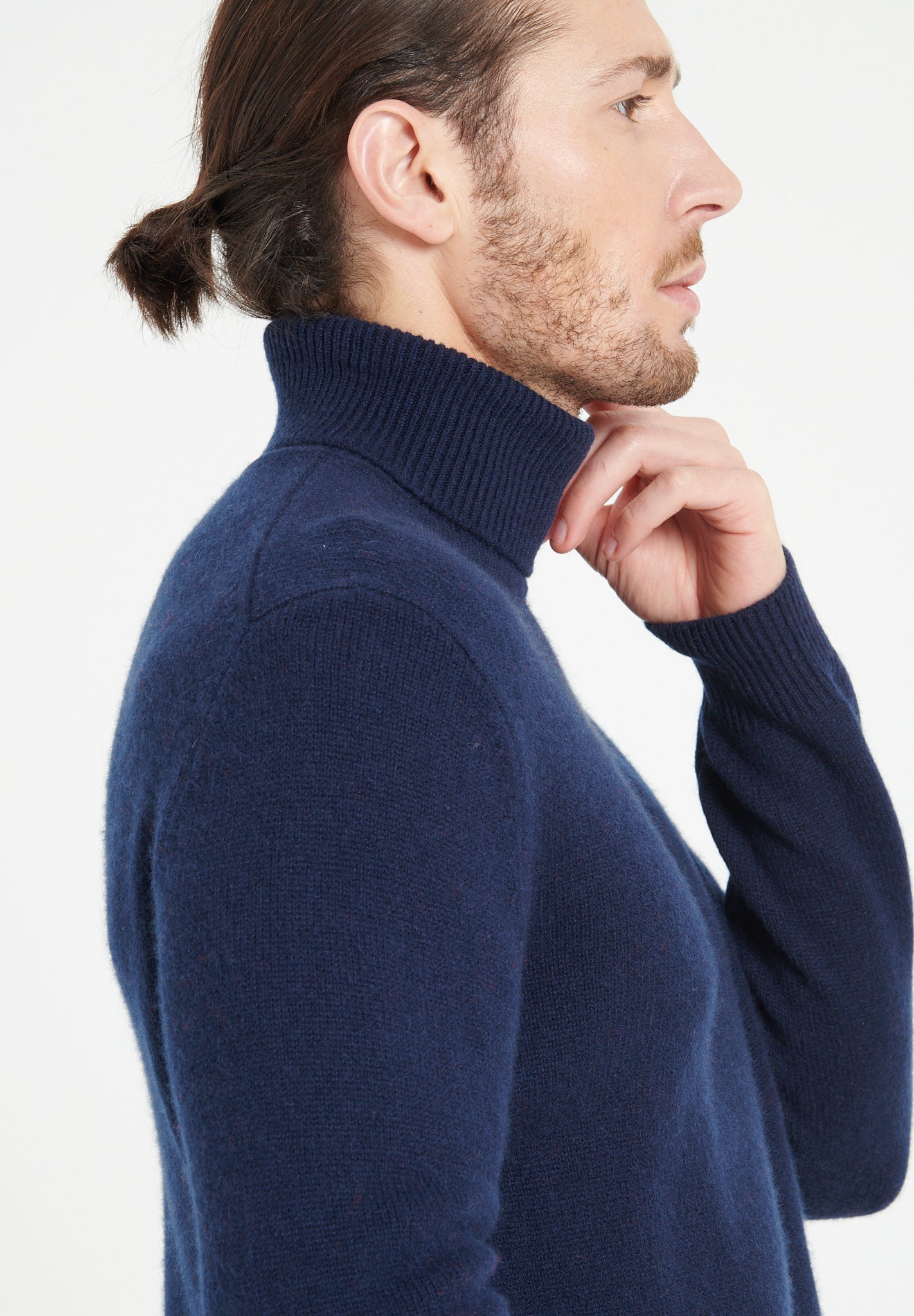 4 - thread cashmere turtleneck sweater navy blue - Tuesday Morning - Sweaters & Hoodies