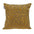 Luxe Velvet Mustard Yellow Beaded Throw Pillow