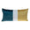 Quilted Colorblock Velvet Lumbar Throw Pillow