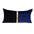 Black Gold and Blue Tufted Velvet Pillow