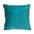 Reversible Royal and Aqua Square Velvet Throw Pillow