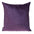 Purple and Dark Gray Dual Solid Color Reversible Throw Pillow