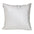 Quilted White Velvet Throw Pillow