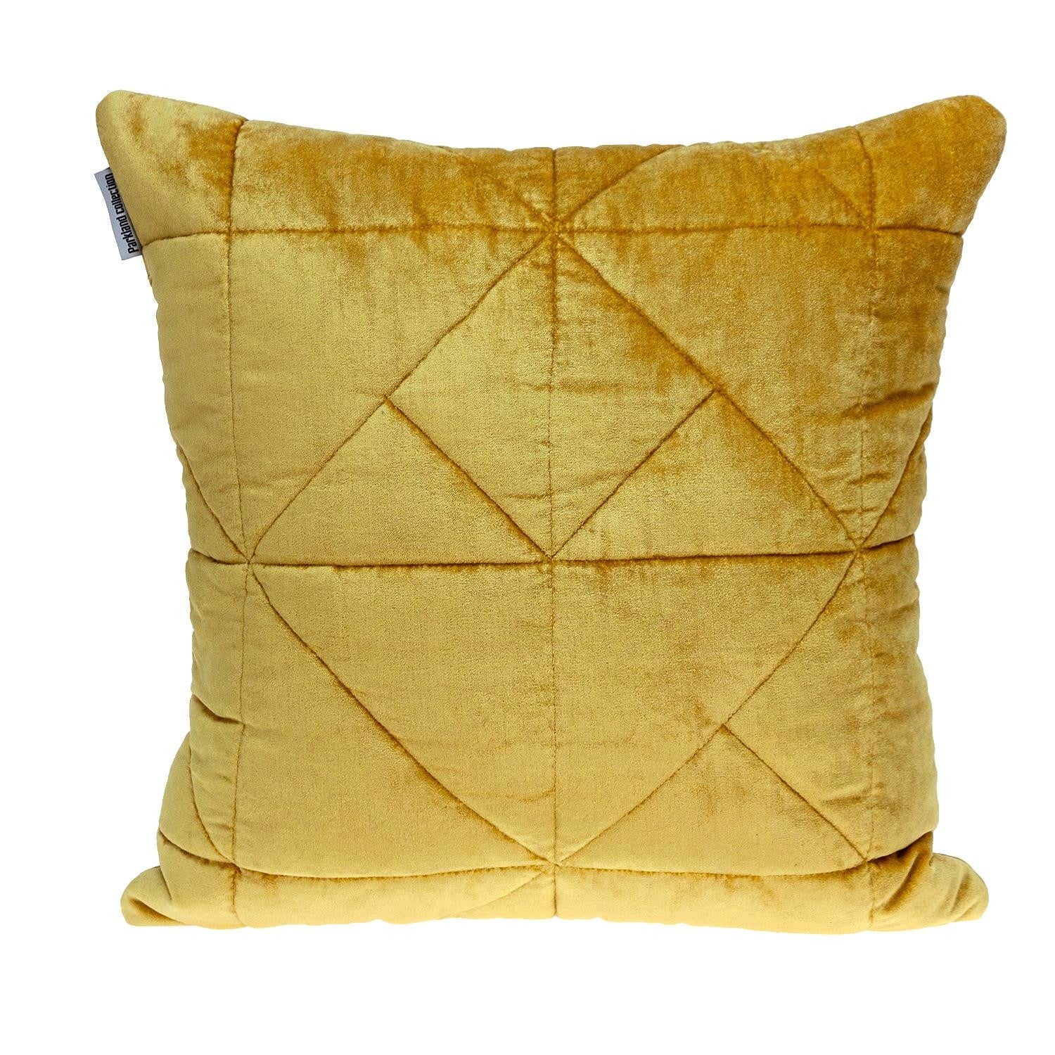 Chunky Geo Stitched Velvet Decorative Throw Pillow