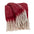 Red Woven Solid Color Reversable Throw