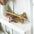 Yellow and Red Metal Hand Painted Model Airplane