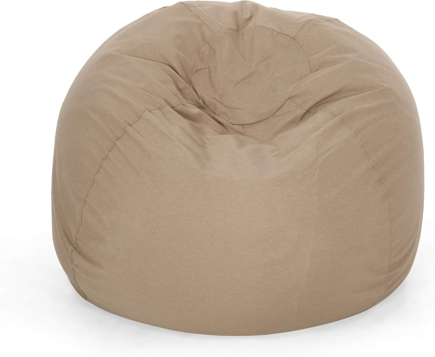 5 - Foot Comfortable High - Density Shredded Foam Bean Bag Chair with Removable Microsuede Cover, Tuscany - Tuesday Morning - Beanbags