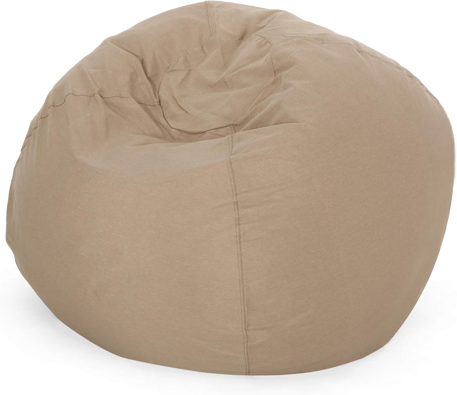 5 - Foot Comfortable High - Density Shredded Foam Bean Bag Chair with Removable Microsuede Cover, Tuscany - Tuesday Morning - Beanbags